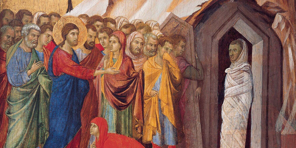 duccio di buoninsegna the raising of lazarus google art project